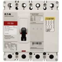 Interruptor moldeado del caso; 4 poste; 150A; 600VAC; 250VDC; Marco de F