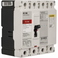Interruptor moldeado del caso, 4 poste, 110A, 600Vac, 250Vdc, 50/60Hz, marco de F