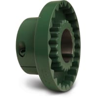 Seguro-Doble el reborde del acoplador; tamaño 6; agujereado al tamaño; 1 7alesaje8 de /"; mecanografíe C