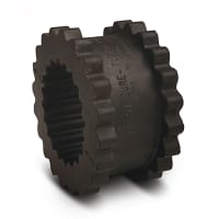 Seguro-Doble la manga de acoplador; sólido; unsplit; epdm; tamaño 10