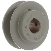 Polea de la echada variable; polea acanalada; 1 alesaje8 1/"; 1/4 chavetera de x8 1/; 7.10 " OD; 1 surco;