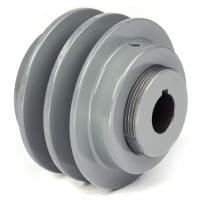 Polea de la echada variable; polea acanalada; 1 alesaje8 1/"; 1/4 chavetera de x8 1/; 3.95 " OD; surco 2;