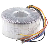El transformador 300VA de Toroidal 2 hizo salir 2 x 115VAC x 2 primario 50VAC secundario