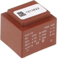 TRANSFORMADOR 1.5VA 2X9V del PWB