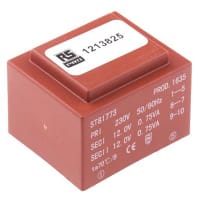 TRANSFORMADOR 1.5VA 2X12V del PWB