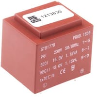 TRANSFORMADOR 2.3VA 2X15V del PWB
