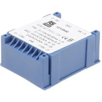 TRANSFORMADOR 6VA 2X9V del PWB del PERFIL BAJO