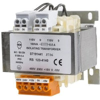 TRANSFORMADOR 2X115V del AISLAMIENTO del PANEL 100VA