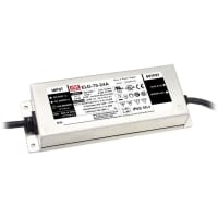 Fuente de alimentación, AC-DC, conductor del LED, 75W, 24V@3.15A, 100-305V adentro