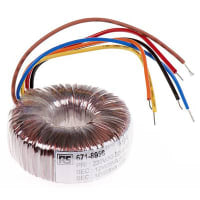 El transformador 80VA de Toroidal 2 hizo salir 115VAC, 230VAC x 2 primario 18VAC secundario