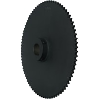 Piñón, agujereado al tamaño, 1 " alesaje, cadena de 50, echada de 5/8 ", dientes de 84, acero