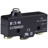 Interruptor de Precision Limit, Straight Plunger, Screw Term