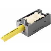 RECEPTÁCULO LLENADO DE EPOXY E50 CON 8 el pie. CABLE