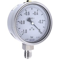 Limpie la galga con la aspiradora, galga máxima OD 100m m BSP G 1/2 de la medida 0bar de la presión