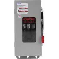 HD, 3P, 600V, 30A, fusible, interruptor de seguridad de la nema 12/3R