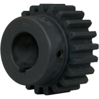 El engranaje de estímulo, 14.5 ángulo de la presión, 6 DP, agujereó para clasificar, 1 1/"4, 15 dientes