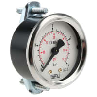 GALGA de PRESIÓN del MONTAJE del PANEL, 0-4BAR G1/8B