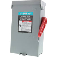 Interruptor de seguridad, 3 poste, 240V, 30A, nema 1