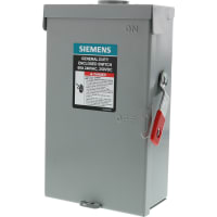 Interruptor de seguridad, 3 poste, 240V, 60A, nema 3R