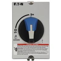 INCLUIDO, UL508, 3P/30A, DISCO ROTATORIO de NON-FUSIBLE, GREY/BLACK
