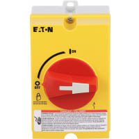 Incluido, Ul508, 3P/30A, disco rotatorio No-Fusible, amarillo/rojo
