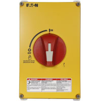 INCLUIDO, UL508, 3P/60A, DISCO ROTATORIO de NON-FUSIBLE, YELLOW/RED