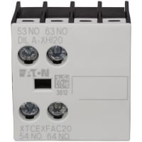 Seq alto aux. delantero accesorio del contactor un marco A.C. 2NO