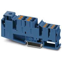 Terminal colectivo potencial, 1000V, 105A, 16-1/0AWG, Empujar-en las conec.