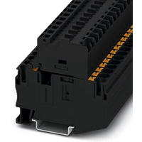 Bloque de terminales, tipo del fusible, empujar-en, AWG de 20-8, posición de 2, 24V, 10A, negro