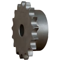 Piñón, cadena de 40, acero inoxidable, 1/2 " echada, estilo de B, alesaje del llano, dientes de 12