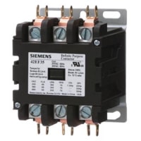 Contactor definido del propósito, 3-Pole, 60A, 110-120VAC bobina, serie de la clase 42