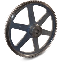 Engranaje de estímulo, 12 DP, 14.5* PA, 3/4 " cara, 72 dientes, 6.167 " OD, Inventario, 3/4 " alesaje, molde