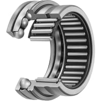 Needle Roller/Thrust Ball Bearing, 30 milímetros de bore size, 42 milímetros OD, Unilateral