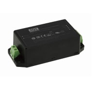 Fuente de alimentación, AC-DC, terminal del tornillo, médico, 45W, 12V@3.75A, serie MPM-45
