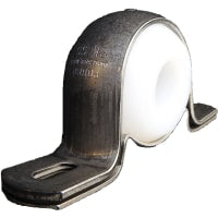 Cojinete del bloque de la almohadilla, cubierta inoxidable, relleno de UHMW, eje del 1in