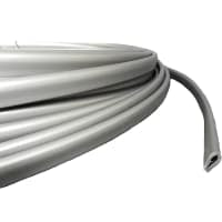 Barre el broche de presión en el perfil, Nylatron negro, bobina de 100 pie, para caber el carril del 1/8in