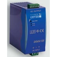 Fuente de alimentación, DRAN120-24B, 5A, 24V, 120W