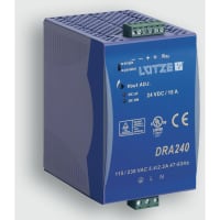 Fuente de alimentación, DRA240-24B, 10A, 24V, 240W
