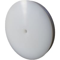 Polea del V-Belt, UHMW blanco, correa de la sección V del inBin, el 12-3/4in OD, alesaje del 1/2in