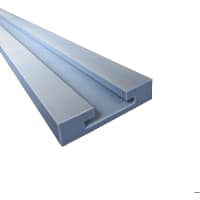 Tabule la guía de cadena, terraplén azul UHMW del lubricante de UXC, para los 882TK7-1/2,1-1/4in T x los 8in W x los 5FT