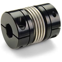 Acoplador del bramido, abrazadera, alesaje .375X.375, OD 1.00, L 1.313,2024 A, L cubo, 321 SS Bello