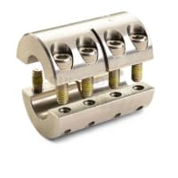 El acoplador rígido, 2-Pc, agujerea 15m m x 15m m, OD 34m m, L 50m m, 303 acero inoxidable