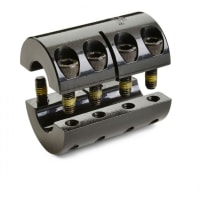 Acoplador rígido, 2-Pc, alesaje 1.250X1.250, OD 2 1/16, L 3 acero4,1215 de 1/ LF
