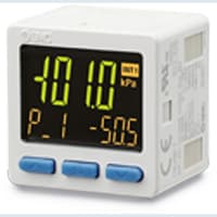 Limpie el interruptor con la aspiradora, IP65, 0 a -100kPa, 3 pantalla, 2xPNP+analV, M5