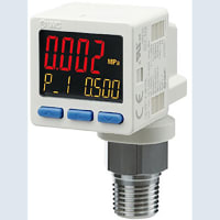 Interruptor de presión, IP65, la Florida de la GEN, -.1 a 2MPa, pantalla de 3, 2xNPN+analV, R1/4