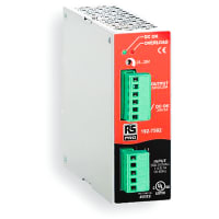El estruendo cerca salida bifásica de la fuente con barandilla de alimentación 200-500VAC 47-63Hz Input/24VDC 5A 120W
