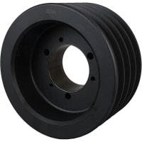 Polea del V-Belt, 5V, 4 surco, 6.2 en el diámetro de la echada, los 6.3in O.D., QD Bushed, SK