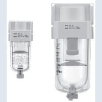 Filtro, aire, 3/8 " NPT, blanco urbano, 100PSI, tazón de fuente de nylon, llave de drenaje | SMC
