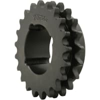 Sprocket, Double 40 Chain, 23 Teeth, Hardened, TB bushed el for 1610