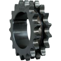 Sprocket, Double 80 Chain, 18 Teeth, Hardened, TB bushed el for 2517